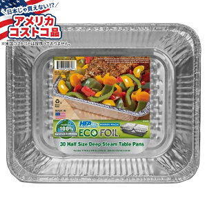�y�A�����J�t�F�A�z�G�R�t�H�C�� �n�[�t�T�C�Y �f�B�[�v�X�`�[���e�[�u���p�� 30���� Eco-Foil Half Size Deep Steam Table Pan, 30-count �y�����񂹏��i�z�y���킹�Ĕ��������z�y�A�����J�R�X�g�R