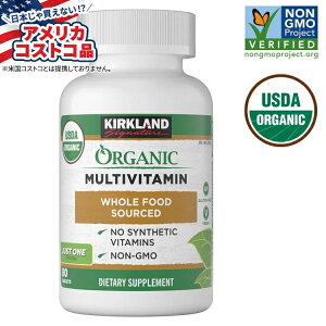 yAJtFAzJ[NhVOl`[ USDA I[KjbN}`r^~ Kirkland Signature USDA Organic Multivitamin, 80 Coated Tabletsy񂹏izy킹ĔzyAJRXgR