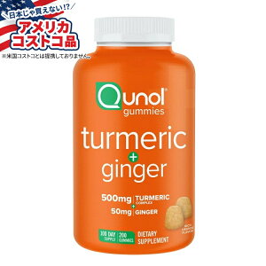 yAJtFAzNm[ ^[bNvXWW[ Qunol Turmeric Plus Ginger, 200 Gummies y񂹏izy킹ĔzyAJRXgRiz