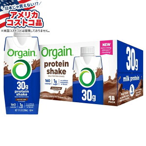 yAJtFAzIQC 30g ~NveCVFCN `R[gt@bW 11 tʃIX 18 pbN Orgain 30g Milk Protein Shake, Chocolate Fudge, 11 fl oz, 18-pack y񂹏izy킹