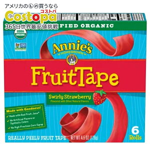 yő2000~OFFN[|z[8Zbg]Aj[Yz[OE I[KjbN X[[ Xgx[ t[ce[v O~ 128g Annie's Homegrown Organic Swirly Strawberry FruitTape y񂹏izy