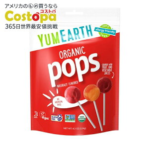 yő2000~OFFN[|z[12Zbg]A[X I[KjbNA\[g|bv 124g(4.3 oz) Yumearth Lolli Pop Fruit y񂹏izy킹Ĕz