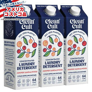 �N���[���J���g �t�̐����� �W���j�p�[ �T���_���E�b�h 192 �� 96 �t�ʃI���X Cleancult Liquid Laundry Detergent, Juniper Sandalwood, 192 Loads, 96 fl oz�y�����񂹏��i�z