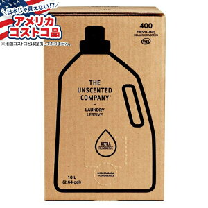 The Unscented Company �t�̐����܋l�ߑւ��{�b�N�X 400�� 337.92 �t�ʃI���X ������ The Unscented Company Liquid Laundry Detergent Refill Box, 400 Loads, 337.92 fl oz�y�����񂹏��i�z