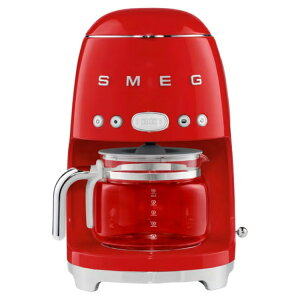 �X���b�O 50�N��X�^�C�� �h���b�v�R�[�q�[���[�J�[ 10�J�b�v ���b�h SMEG 50's Style Drip Coffee Machine 10-Cup Red �y�����񂹏��i�z
