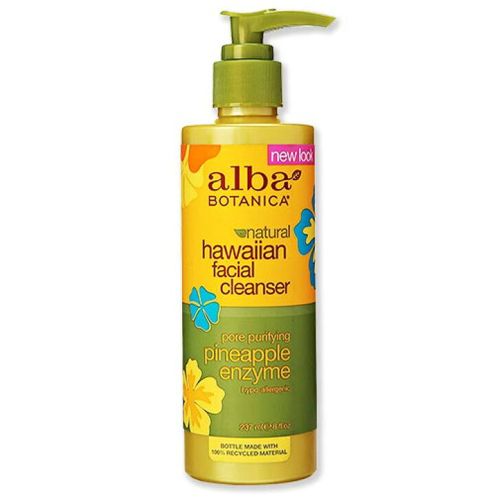 alba BOTANICA ハワイアン フェイシャルクレンザー パイナップル酵素入り 237ml(8floz) アルバボタニカ Costopa アルバボタニカ フェイシャルクレンザー ハワイアンパイナップル酵素 毛穴 洗顔料