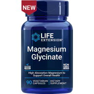ライフエクステンション グリシン酸マグネシウム 90粒ベジタリアンカプセル Life Extension Magnesium Gl…