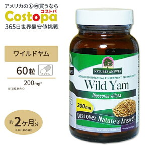 �l�C�`���[�Y�A���T�[ ���C���h�������[�g�G�L�X (�W�I�X�Q�j��10%) 60�� Nature's Answer Wild Yam Root Extract Std. 60vcaps Nature's Answer�y�����񂹏��i�z�y���킹�Ĕ��������z