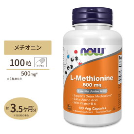 ナウフーズ L-メチオニン 500mg 100粒 ベジカプセル NOW Foods L-Methionine 500 mg