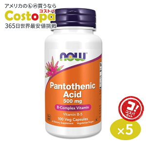 yő2000~OFFN[|z[5Zbg]iEt[Y pge_ 500mg 100 xWJvZ NOW Foods Pantothenic Acid Veg Capsules r^~B5 nr^~ GlM[ eT|[g _CGbgT|[g