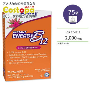 �i�E�t�[�Y�C���X�^���g�G�l���M�[ B-12 2,000mcg 75�� NOW Foods�r�^�~��B � ���� �p�E�_�[ B-12 INSTANT ENERGY PACKETS 75 / BOX