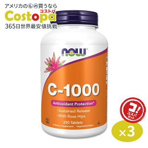 yő2000~OFFN[|z[3Zbg]iEt[Y C-1000 r^~C Tvg 1000mg 250 NOW Foods ^ubg [Yqbv ^C[X