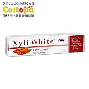 yő2000~OFFN[|zLVzCg VitbV (Vi) WF 181g NOW Foods (iEt[Y) XyliWhite Cinnafresh Toothpaste Gel 6.4 oz.
