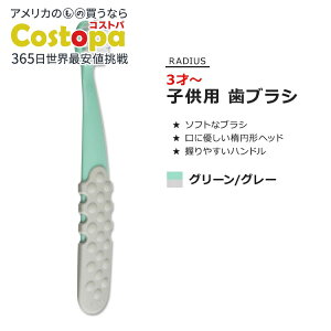 ���f�B�E�X �g�b�c�v���X�u���V �q���p ���u���V �O���[��&�O���[ RADIUS Totz Plus Brush Green & Cool Grey �\�t�g�u���V �I�[�o���u���V�w�b�h �n���h�� ����₷�� ���݂��� ���ɗD����