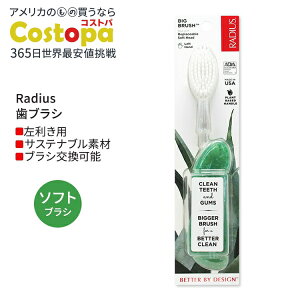 ���f�B�E�X �r�b�O �u���V ����p �\�[�_�|�b�v�G�R�O���C���h Radius Big Brush Left Hand Soda Pop Eco-Grind ���u���V �\�t�g�� �������p �O���[��