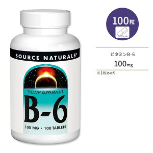 �y�|�C���gUP��15��20��-22���z�\�[�X�i�`�������Y �r�^�~��B-6 100mg 100�� �^�u���b�g Source Naturals B-6 �T�v�������g �w���X�P�A �X�L���P�A ���e�y�����񂹏��i�z�y���킹�Ĕ��������z