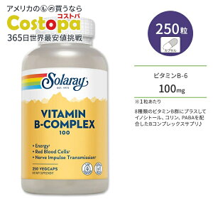 yő2000~OFFN[|z\[ r^~BRvbNX 100mg xW^uJvZ 250 Solaray Vitamin B-Complex 100 VegetableCapsule r^~BQ