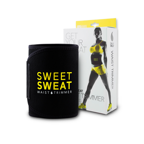 効果的に発汗 ダイエットサポートベルト Sweet Sweat スイートスウェット 本物の 超格安一点 ウエストトリマーベルト イエロースポーツ ウェスト Mサイズ スウィート 筋トレ スエット