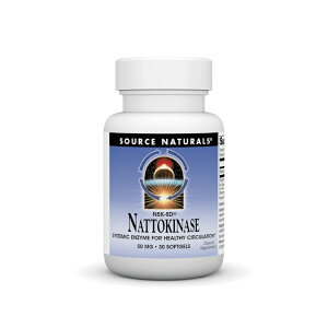 �\�[�X�i�`�������Y �i�b�g�E�L�i�[�[ NSK-SD 50mg 30�\�t�g�W�F�� Source Naturals Nattokinase NSK-SD 50 mg 30 Softgel �y�����񂹏��i�z�y���킹�Ĕ��������z