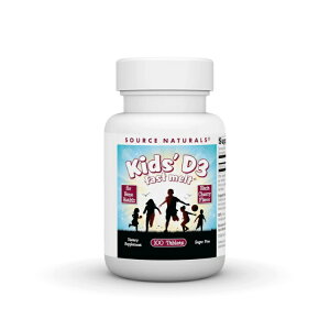 �\�[�X�i�`�������Y �L�b�YD3 400IU �u���b�N�`�F���[�� 100�t�@�X�g�����g Source Naturals Kids D-3 400 IU Black Cherry 100 Fast Melt�E76 �y�����񂹏��i�z�y���킹�Ĕ��������z