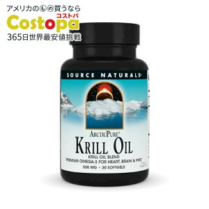 �\�[�X�i�`�������Y �A�[�N�e�B�b�N�s���A �N�����I�C�� 500mg 30�\�t�g�W�F�� Source Naturals ArcticPure Krill Oil 500 mg 30 Softgel �y�����񂹏��i�z�y���킹�Ĕ��������z