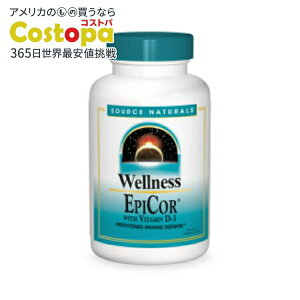 �\�[�X�i�`�������Y �E�F���l�X �G�s�R�[�� �J�v�Z�� �r�^�~��D3 SOURCE NATURALS Wellness EpiCor�� with Vitamin D-3 500 mg 30 Capsule �y�����񂹏��i�z�y���킹�Ĕ��������z