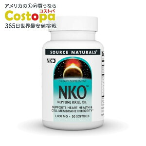 �\�[�X�i�`�������Y NKO �l�v�`���[���N�����I�C�� 1000mg 30�\�t�g�W�F�� Source Naturals NKO Neptune Krill Oil 1000 mg 30 Softgel �y�����񂹏��i�z�y���킹�Ĕ��������z