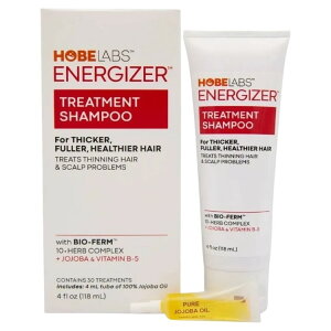 �z�x���{�Y �G�i�W���C�U�[ �g���[�g�����g �V�����v�[ - ��118ml HOBE LABS Energizer Treatment Shampoo w/ Jojoba 4 OUNCE �y�����񂹏��i�z