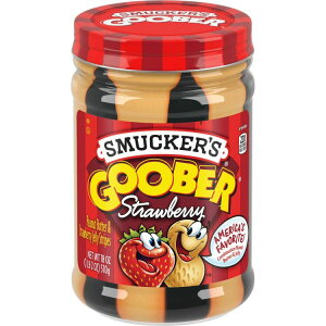 yAJEH}[gizX}bJ[Y O[o[ s[ibco^[Xgx[[[ XgCv 510g Smucker's Goober Peanut Butter and Strawberry Jelly Stripes, 18 Ounces y񂹏iz
