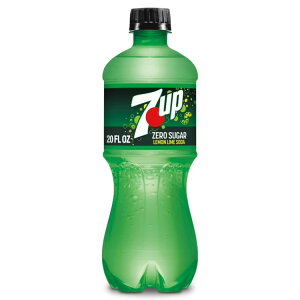 7UP �J�t�F�C���t���[ �[���V���K�[ ���������C���\�[�_�|�b�v 591ml �{�g�� 7UP Caffeine Free Zero Sugar Lemon Lime Soda Pop, 20 fl oz, Bottle �y�����񂹏��i�z