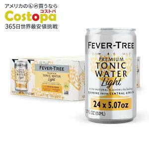 �t�B�[�o�[�c���[ �v���~�A�����C�g�g�j�b�N 150ml 24�ʃp�b�N Fever-Tree Premium Light Tonic 5.07 Fl Oz Cans 24 Pack �y�����񂹏��i�z