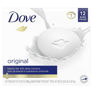 yAJEH}[giz_ r[eB[o[ oX\[v IWi fB[vCX`CWO 106g 12 Dove Beauty Bar Bath Soap Original Deep Moisturizing All Skin, 3.75 oz 12 Bars y