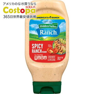 �q�h�D���o���[ �X�p�C�V�[ �����` �g�b�s���O���h���b�V���O 473ml Hidden Valley Spicy Ranch Topping and Dressing, 16 fl oz Bottle �y�����񂹏��i�z