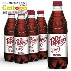 �_�C�G�b�g�h�N�^�[�y�b�p�[�\�[�_�|�b�v 500ml 6�{�p�b�N�{�g�� Diet Dr Pepper Soda Pop, 16.9 fl oz, 6 Pack Bottles �y�����񂹏��i�z