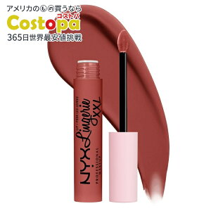 NYX �v���t�F�b�V���i�� ���C�N�A�b�v ���b�v�����W�F���[ XXL �X���[�X�}�b�g ���L�b�h���b�v�X�e�B�b�N �E�H�[���A�b�v NYX Professional Makeup Lip Lingerie XXL Smooth Matte Liquid Lipstick, Warm Up �y�����