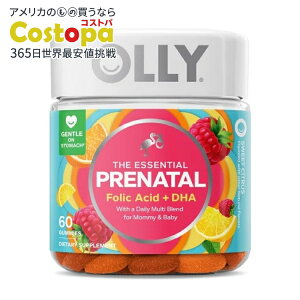 �I���[ �v���i�^�� �}���`�r�^�~�� �O�~ �t�_ �I���K3 DHA�z�� 60�� OLLY Prenatal Multivitamin Gummy Supplement, Folic Acid, Omega 3 DHA, 60 Count �y�����񂹏��i�z