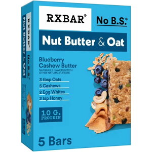 �A�[���G�b�N�X�o�[ �i�b�c�o�^�[���I�[�c �u���[�x���[�J�V���[�o�^�[ 5�{�� RXBAR Nut Butter and Oat Protein Bars Gluten-Free, Blueberry Cashew Butter, 5 Count �y�����񂹏��i�z