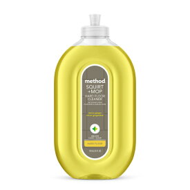メソッド スクワート＋モップ ハードフロアクリーナー レモンジンジャーの香り 約739ml Method Squirt + Mop Hard Floor Cleaner, Lemon Ginger, 25 fl oz 【お取り寄せ商品】