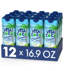�r�^�R�R �s���A �R�R�i�b�c�E�H�[�^�[ 500ml 12�{�Z�b�g Vita Coco Coconut Water, Pure, 16.9 fl oz Tetra (Pack of 12) �y�����񂹏��i�z