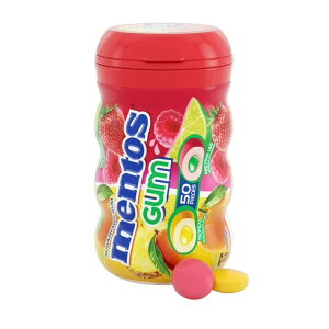 yAJEH}[gizgX K VK[t[ gsJbht[cC 50 Mentos Gum Sugar-Free Tropical Red Fruit Lime Chewing Gum, 50 Regular Size y񂹏iz