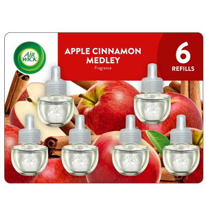 yAJEH}[gizGA[EBbN vOC FIC tBiAbvVih[̍j6 Air Wick Plug In Scented Oil Refill Apple Cinnamon Medley Air Freshener, 6 Count y