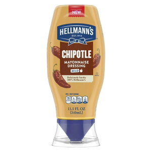 �w���}���Y �}�C���h �`�|�g�� �}���l�[�Y�h���b�V���O 340mL �X�N�C�[�Y�{�g�� Hellmann's Mild Chipotle Mayonnaise Dressing, 11.5 fl oz Squeeze Bottle �y�����񂹏��i�z