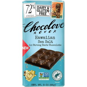 yAJEH}[giz`Ru nCAV[\g _[N`R[gi哤j85g Chocolove Hawaiian Sea Salt in Strong Dark Chocolate, Contains Soy, 3oz Bar y񂹏iz