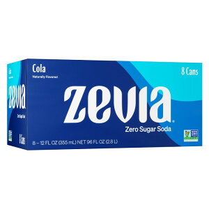 �[�r�A �[���V���K�[�\�[�_ �R�[���\�[�_�|�b�v 355ml 8�{ Zevia Zero Sugar, 0 Calorie Cola Soda Pop, 12 fl oz, 8 Pack Cans �y�����񂹏��i�z