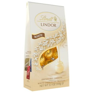 �����c �����h�[�� �z���C�g�`���R���[�g�L�����f�B�g�����t 144g Lindt Lindor White Chocolate Candy Truffles, 5.1 oz. Bag �y�����񂹏��i�z