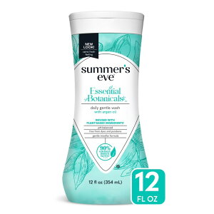 yAJEH}[gizT}[YCu GbZV{^jJY WFgEHbV AKICz pHoX 355ml Summer's Eve Essential Botanicals Gentle Wash with Argan Oil, pH Balanced, 12 