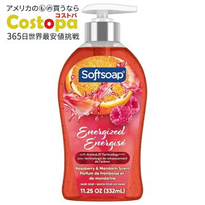 �\�t�g�\�[�v �t�̃n���h�\�[�v ���Y�x���[���}���_�����̍��� 332ml Softsoap Energized Liquid Hand Soap, Raspberry and Mandarin Scent, 11.25 fl oz Pump Bottle �y�����񂹏��i�z