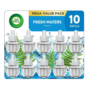 yAJEH}[gizGA[EBbN vOC FIC lߑւp tbVEH[^[̍ 10 Air Wick Plug-In Scented Oil Air Freshener Warmer Refills, Fresh Waters, 10 Count y