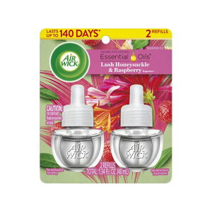 yAJEH}[gizGA[EBbN vOC FIC tB nj[TbNYx[̍ 2 Air Wick Plug-In Scented Oil Air Freshener Warmer Refills, Honeysuckle and Raspberry y