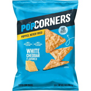 �|�b�v�R�[�i�[�Y �z���C�g�`�F�_�[ �|�b�v�R�[���`�b�v�X 198.4g PopCorners White Cheddar Popped Corn Chips Bag, 7 oz �y�����񂹏��i�z